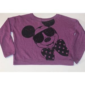 mickey mouse DISNEY Women's Crop Pullover